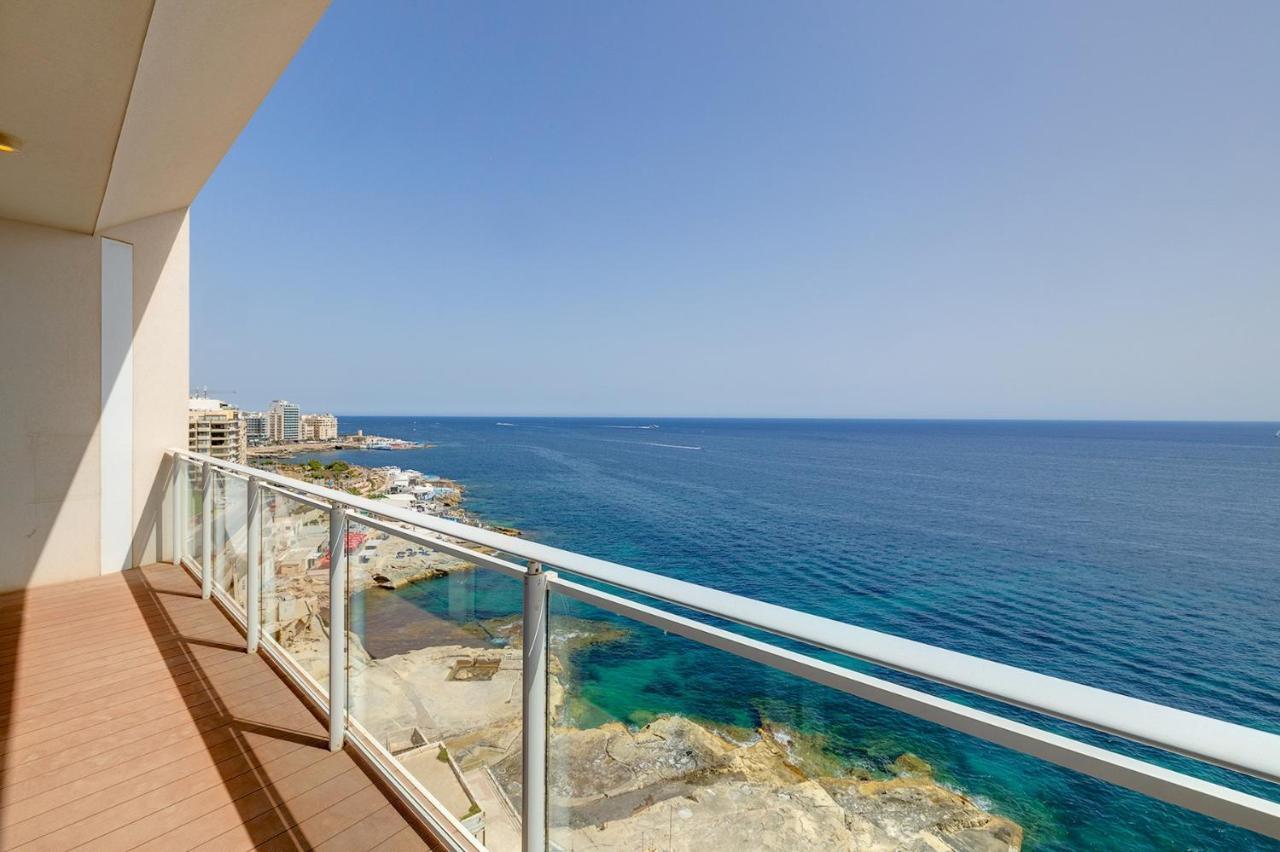 Super Luxury Apartment In Tigne Point, Amazing Sea Views Слима Екстериор снимка